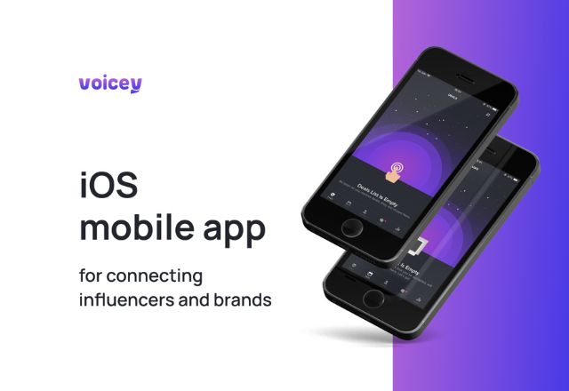 Voicey | iOS app for connecting influencers and brands