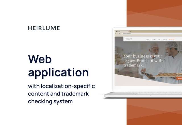 Heirlume | Location-specific app with a trademark checker