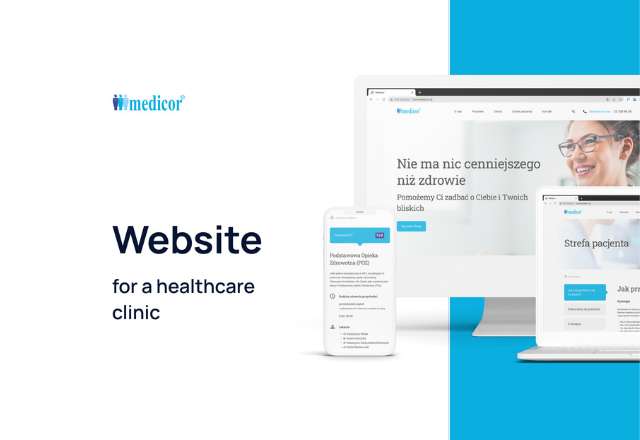 Medicor | Modern website for a healthcare clinic