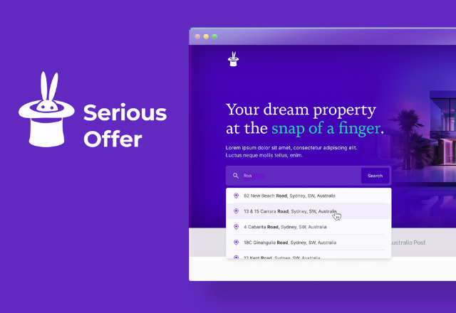 Serious Offer | A web app for finding houses and making offers to its owners