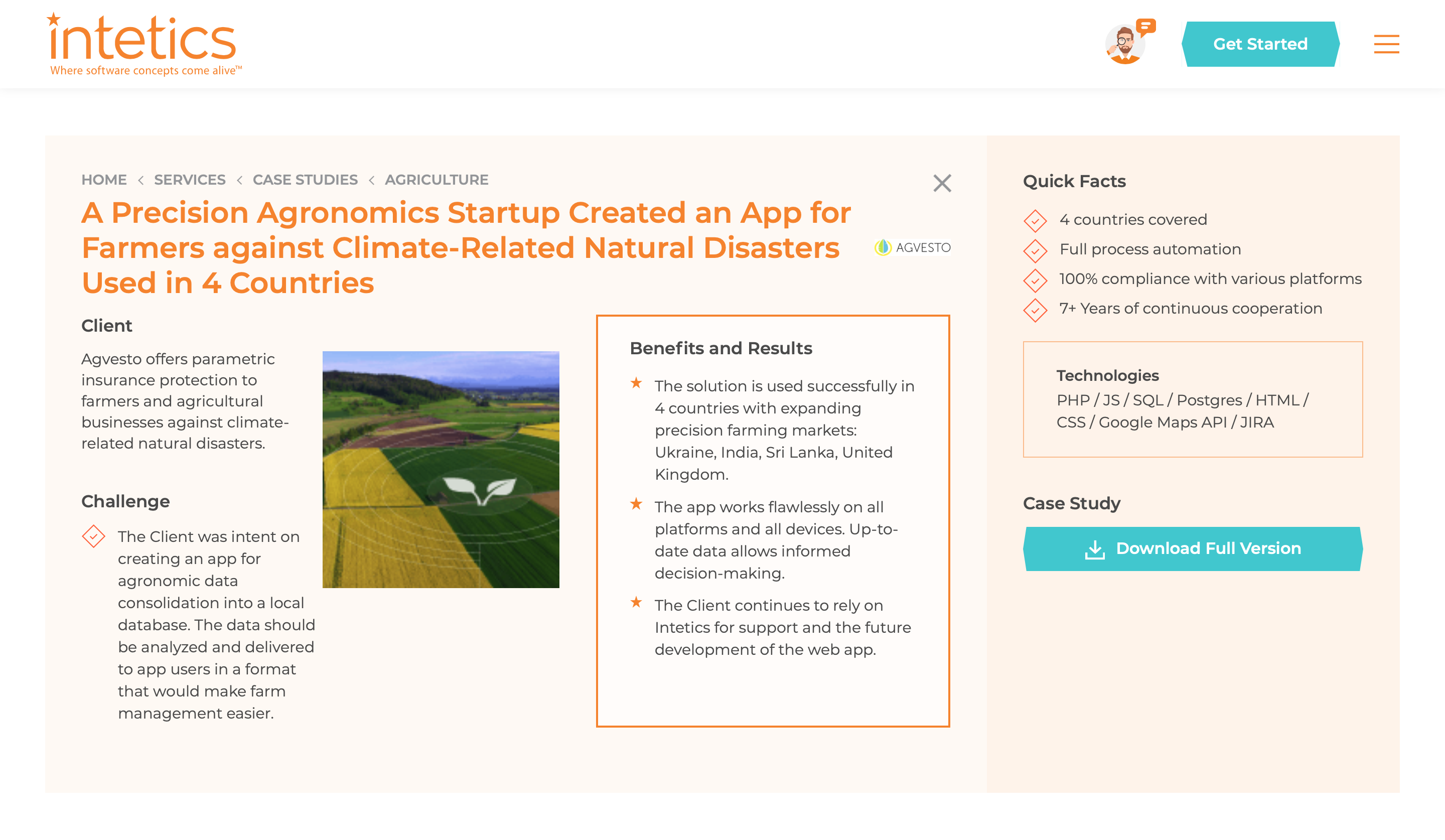 A Precision Agronomics Startup Created an App for Farmers against Climate-Related Natural Disasters Used in 4 Countries