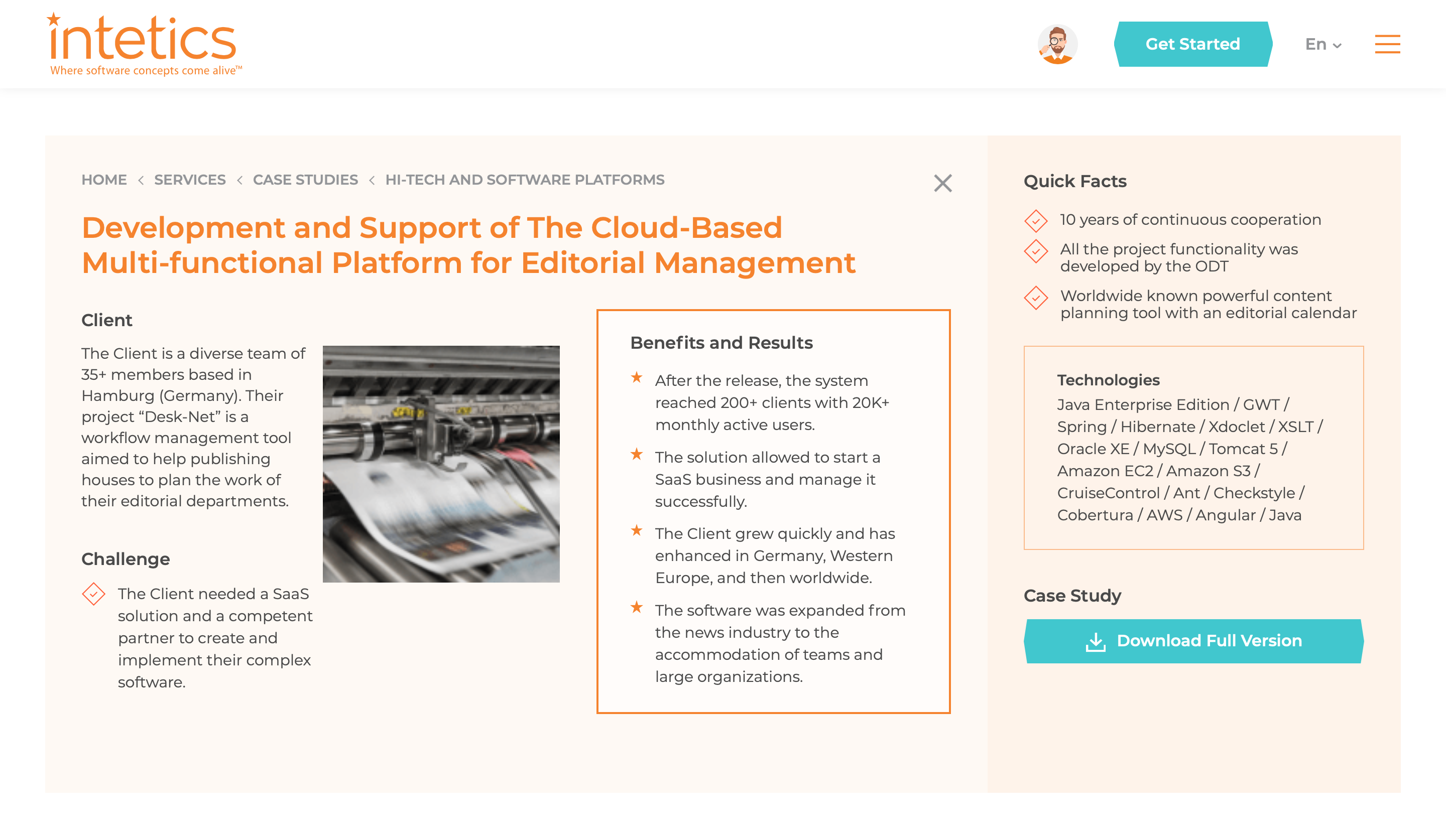Development and Support of The Cloud-Based Multi-functional Platform for Editorial Management