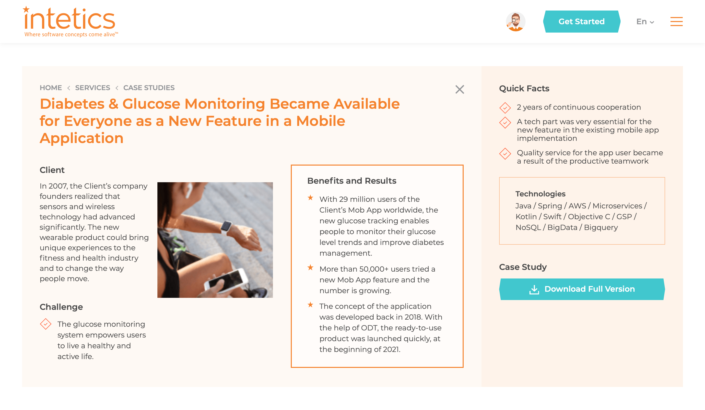 Diabetes and Glucose Monitoring Became Available for Everyone as a New Feature in a Mobile Application