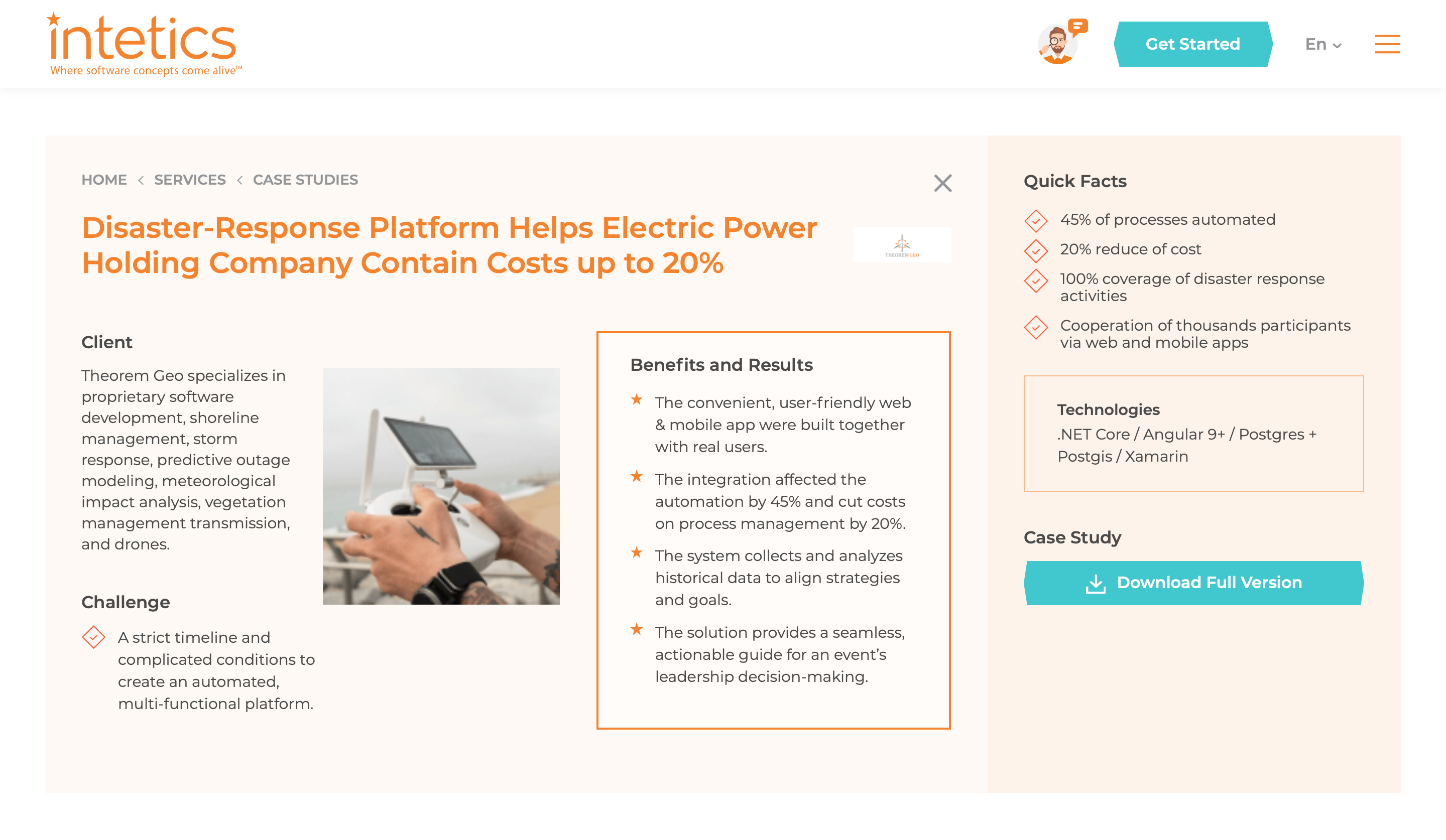 Disaster-Response Platform Helps Electric Power Holding Company Contain Costs up to 20