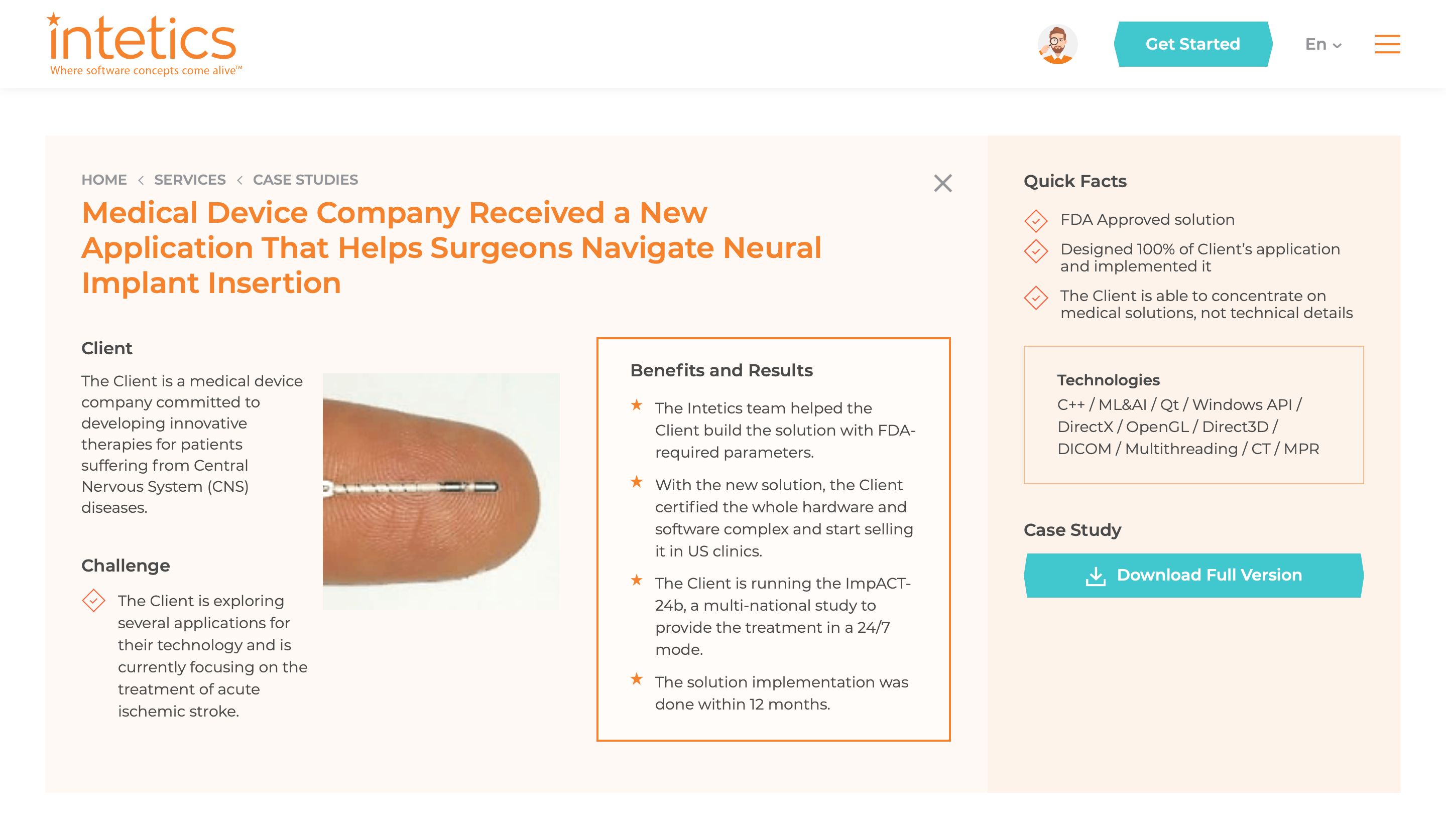Medical Device Company Received a New Application That Helps Surgeons Navigate Neural Implant Insertion 