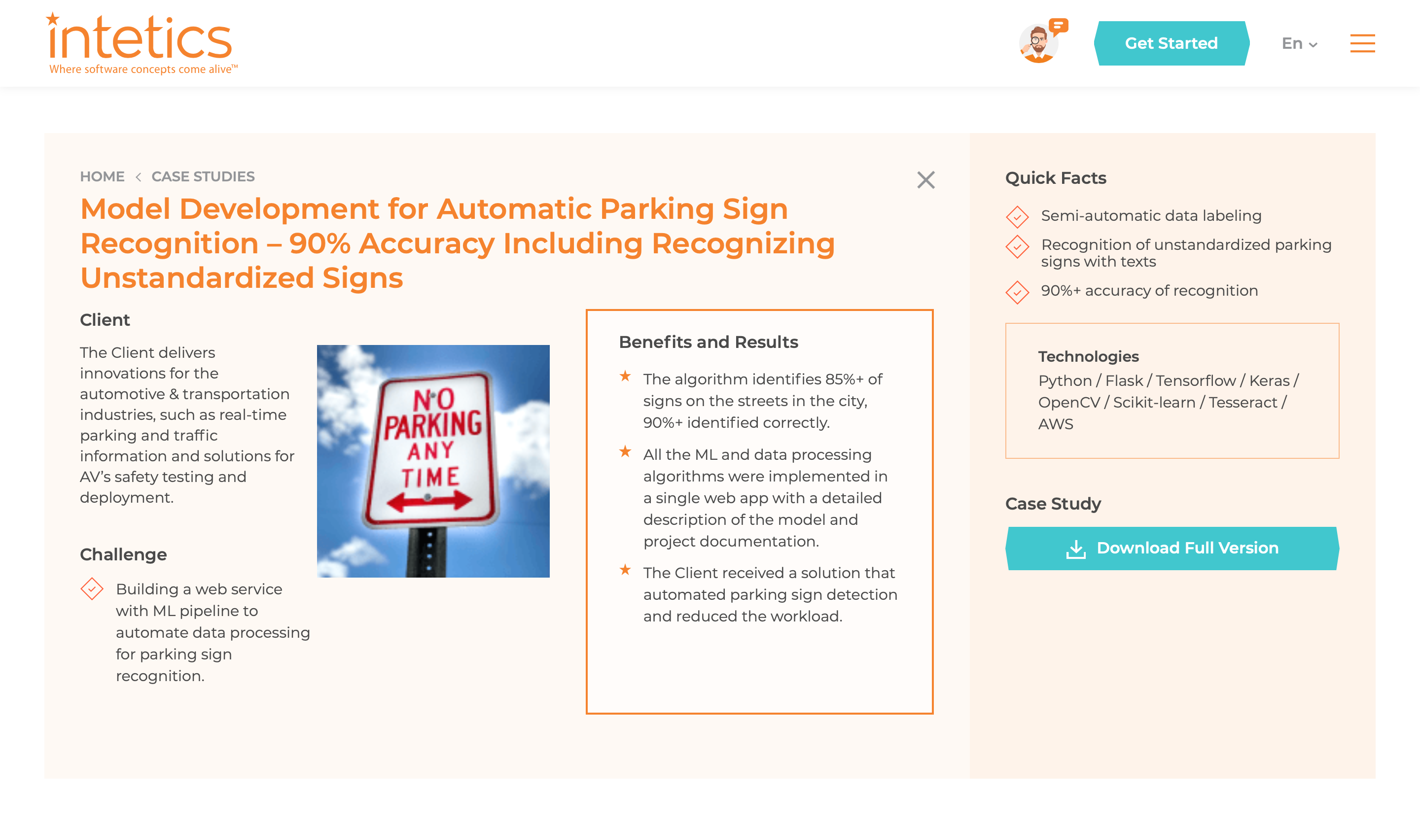 Model Development for Automatic Parking Sign Recognition – 90 pc Accuracy Including Recognizing Unstandardized Signs